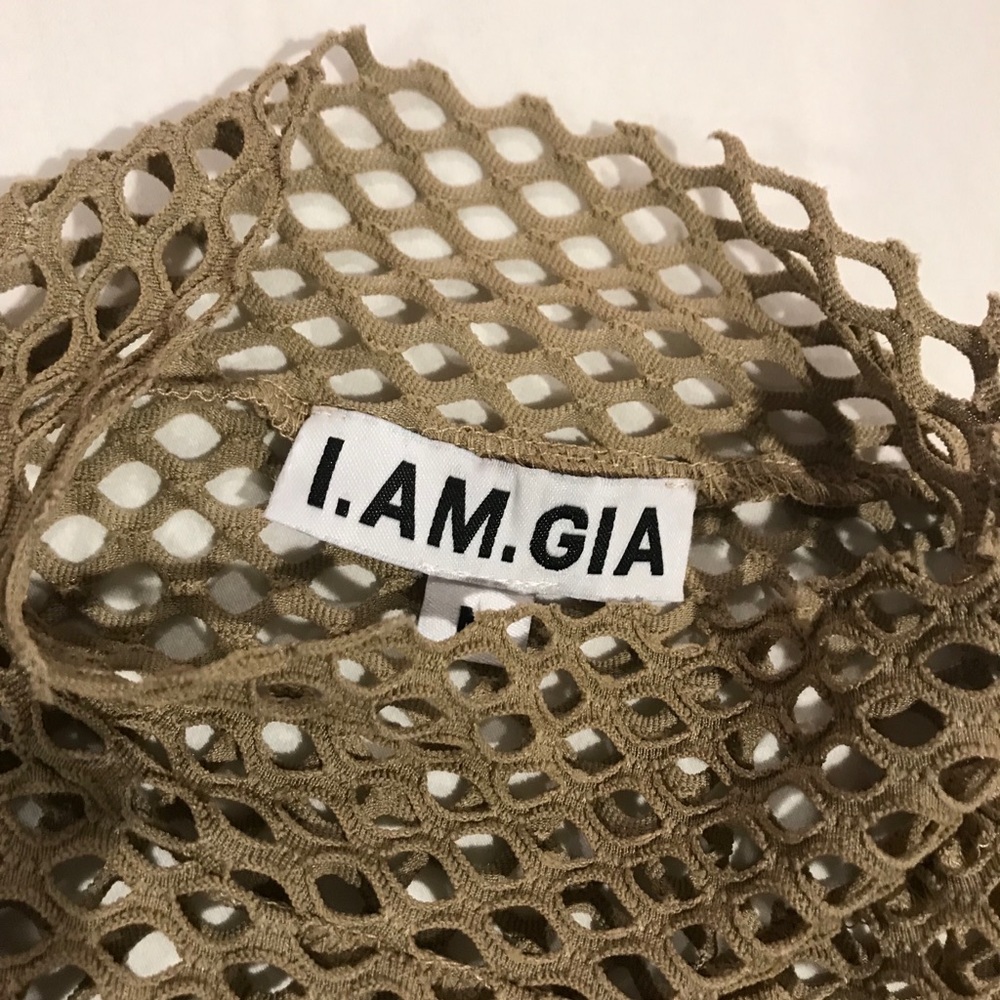 I.AM.GIA. midi body con mesh dress